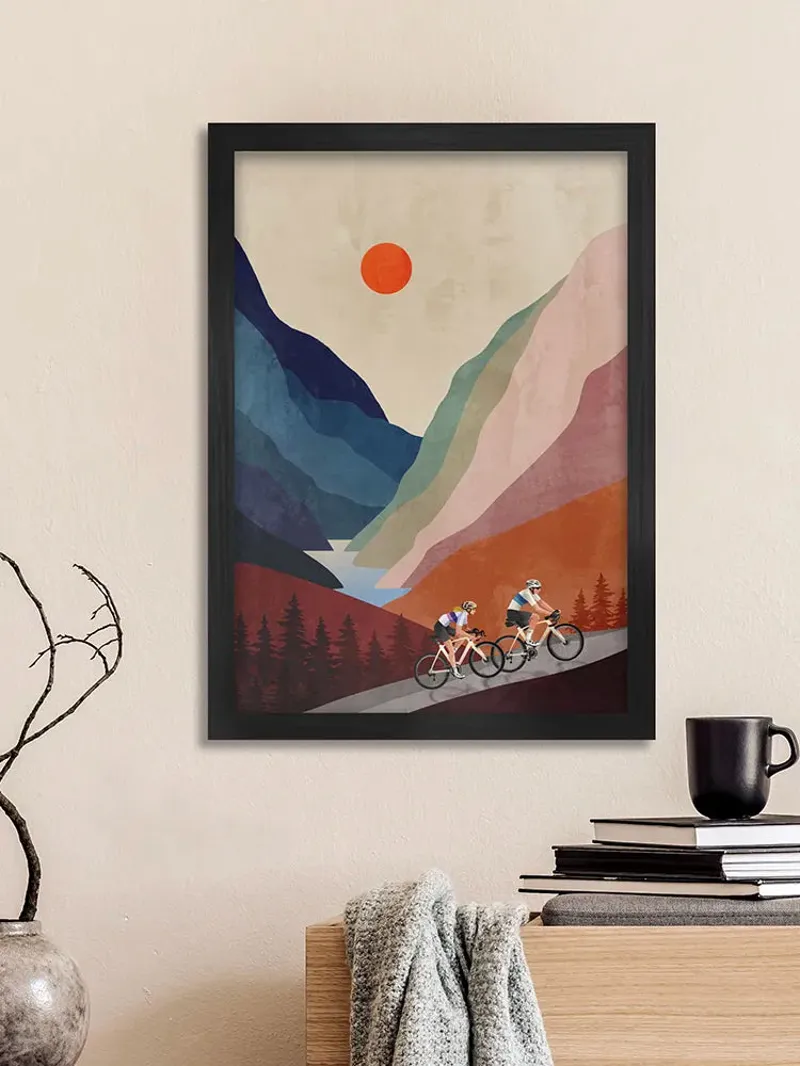 Cycling Home A3 Cycling Print-1